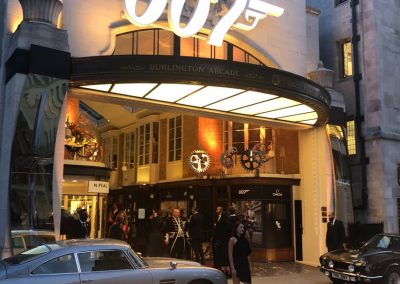Hemlow behind the scenes at 007 launch event